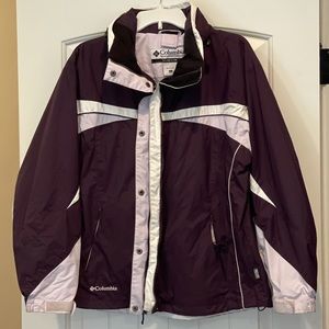 Columbia women’s large purple jacket